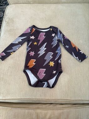 Little Sleepies Lightning Bolt Bodysuit 6-12 EUC